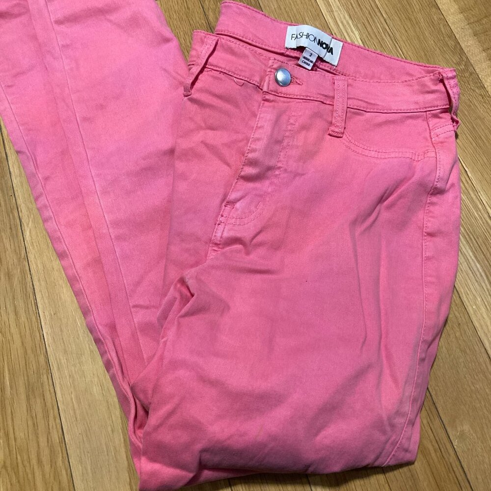 HOT Pink Denim Skinny Jeans (Size 2) - Women